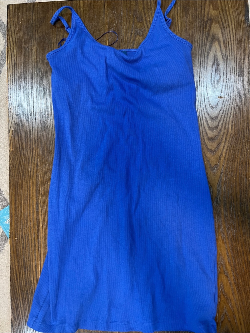 Old Navy Cobalt Blue Spaghetti Strap Knit Dress